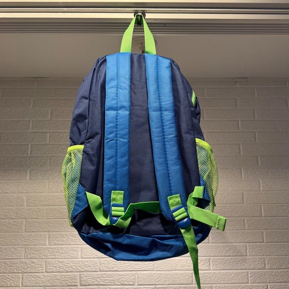 17 Inch Kids Backpack School Travel Blue Green - Picture 2 of 3